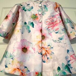 Little Girl's Floral Lightweight Coat